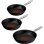Conjunto de frigideiras Tefal G33491 Experience Unbreakable 3 peças aluminio antiadherente inducao