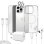 Funda para móvil Apokin Magnética Transparente con accesorios para iPhone 16 Pro Max