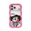 YoungKit Capa Wavy Silicone Rosa Néon Compatível MagSafe para iPhone 17 Pro