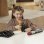 Figurine Hasbro Star Wars avec masque et sabre multicolore