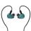 Auriculares Topping ArpegEar Hane con cable desmontable 2 pines, ajuste ergonómico negro y verde azulado