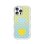 Funda para móvil YoungKit Sweetheart Wavy Silicona Crema Azul Blanco para iPhone 16 Pro Max