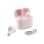 Auriculares Guess TWS sem fios com acabamento brilhante, charm e estojo rosa