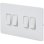 Interrupteur oscillant Schneider Electric GU1442WPW blanc acier inoxydable