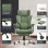 Gtplayer Gaming Chair With Spring Lumbar Support, Footrest, 180kg - Green