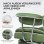 Gtplayer Gaming Chair With Spring Lumbar Support, Footrest, 180kg - Green