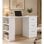 Mesa de escritorio Home Heavenly Deski con cajonera y estantería blanca