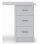 Mesa de escritorio Home Heavenly Deski con cajonera y estantería blanca