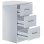 Mesa de escritorio Home Heavenly Deski con cajonera y estantería blanca