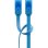 Cable reseau Goobay 96306 Cat6a UTP 1 m Bleu