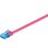 Cable de red Goobay Cat6a RJ-45 0,5m UTP Magenta