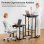 Bureau GTPLAYER Table Gaming Elevable 80x50 Tiroirs Roues