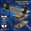 Mesa Gaming GTPLAYER L 120x80 Superficie Fibra de Carbono Estante Marrón