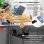 Mesa Gaming Elevable GTPLAYER 140x60 cm USB Gancho Marrón