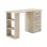Mesa de escritorio Home Heavenly Deski con cajonera de 3 cajones y estantería abierta beige