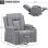 Sillón Relax De Tela Para Salón Con Respaldo Ajustable Manual, Reposapiés Extraíble, Giro 360°, Portavasos, Bolsillos Laterales Y Diseño Ergonómico - Gris Oscuro