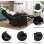 Sillón Relax Giratorio Manual Para Adultos Con Respaldo Y Reposapiés Ajustables, Sillón Lounge 360° Para Salón, Tela Suave, Ergonómico - Negro