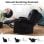 Sillón Relax Giratorio Manual Para Adultos Con Respaldo Y Reposapiés Ajustables, Sillón Lounge 360° Para Salón, Tela Suave, Ergonómico - Negro