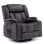 Sillón Relax Giratorio Manual Para Adultos Con Respaldo Y Reposapiés Ajustables, Sillón Lounge 360° Para Salón, Portavasos, Bolsillos Laterales, Tela Suave, Ergonómico - Gris