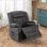 Sillón Relax Giratorio Manual Para Adultos Con Respaldo Y Reposapiés Ajustables, Sillón Lounge 360° Para Salón, Portavasos, Bolsillos Laterales, Tela Suave, Ergonómico - Gris