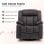 Sillón Relax Giratorio Manual Para Adultos Con Respaldo Y Reposapiés Ajustables, Sillón Lounge 360° Para Salón, Portavasos, Bolsillos Laterales, Tela Suave, Ergonómico - Gris
