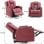 Sillón Para Tv Relax Con Función Reclinable Y Led, Sillón Ajustable Eléctrico Hasta 150kg Con Masaje Para Salón Dormitorio Home Cinema - Rojo