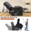 Sillón Relax Eléctrico Con Asistencia De Elevación, Sillón Para Tv Con Masaje Y Función Reclinable, Sillón Powerlift Para Personas Mayores - Negro