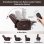 Sillón Relax Eléctrico Con Asistencia De Elevación, Sillón Para Tv Con Masaje Y Función Reclinable, Sillón Powerlift Para Personas Mayores - Marrón