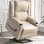 Sillón Relax Eléctrico Con Asistencia De Elevación, Sillón Para Tv Con Masaje Y Función Reclinable, Sillón Powerlift Para Personas Mayores - Beige