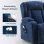 Sillón Relax Con Asistencia De Elevación Y Masaje, Superficie De Tela, Sillón Eléctrico Para Tv Con Función Reclinable - Tela Azul