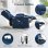 Sillón Relax Con Asistencia De Elevación Y Masaje, Superficie De Tela, Sillón Eléctrico Para Tv Con Función Reclinable - Tela Azul
