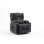 Sillón Relax Con Asistencia De Elevación Y Masaje, Superficie De Tela, Sillón Eléctrico Para Tv Con Función Reclinable - Tela Gris