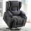 Sillón Relax Con Asistencia De Elevación Y Masaje, Superficie De Tela, Sillón Eléctrico Para Tv Con Función Reclinable - Tela Gris
