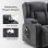 Sillón Relax Con Asistencia De Elevación Y Masaje, Superficie De Tela, Sillón Eléctrico Para Tv Con Función Reclinable - Tela Gris