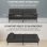 Sofá Cama Con Función De Cama, Funda Futón Plegable, Sofá Cama, Sofá Esquinero, Cama Invitados, Sofá 3 Plazas, Con Respaldo Ajustable En Tela - Negro