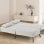 Sofá-cama GTPLAYER 3 lugares encosto ajustável veludo bege