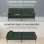 Sofá Cama Con Función De Cama, Funda Futón Plegable, Sofá Cama, Sofá Esquinero, Cama Invitados, Sofá 3 Plazas, Con Respaldo Ajustable En Tela - Verde