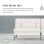Schlafsofa GTPLAYER 3-Sitzer verstellbare Rückenlehne Stoff Beige