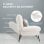 Schlafsofa GTPLAYER 3-Sitzer verstellbare Rückenlehne Stoff Beige