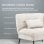 Schlafsofa GTPLAYER 3-Sitzer verstellbare Rückenlehne Stoff Beige