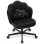 Silla De Maquillaje Con Ruedas En Forma De Flor, Silla De Escritorio Con Doble Respaldo Y Cojín Nube, Silla Giratoria Altura Ajustable, Silla De Oficina Para Dormitorio Homeoffice, Chenille Brillante - Negro