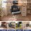 Silla De Maquillaje Con Ruedas En Forma De Flor, Silla De Escritorio Con Doble Respaldo Y Cojín Nube, Silla Giratoria Altura Ajustable, Silla De Oficina Para Dormitorio Homeoffice, Lino - Gris