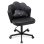 Silla De Escritorio En Forma De Flor Con Ruedas, Silla De Maquillaje Con Doble Respaldo Y Cojín Nube, Silla Giratoria Altura Ajustable, Silla De Oficina Para Dormitorio Homeoffice, Cuero Pu - Negro