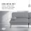 Sofá Cama Plegable Con Función De Cama - Sofá 2 En 1, Sofá Cama Multifuncional Con Gran Superficie De Descanso, Sofá Cama Ahorraespacio Para Salón, Habitación De Invitados Y Home Cinema - Gris