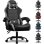 Gaming Stuhl GTPLAYER Ergonomisch Mit Lendenwirbelstutze Kopfstuetze Grau