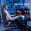 Gaming Stuhl GTPLAYER Ergonomisch Mit Lendenwirbelstutze Kopfstuetze Grau