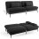 Sofá Cama Plegable Con Función De Cama - Sofá 2 En 1, Sofá Cama Multifuncional Con Gran Superficie De Descanso, Sofá Cama Ahorraespacio Para Salón, Habitación De Invitados Y Home Cinema - Negro