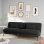 Sofá Cama Plegable Con Función De Cama - Sofá 2 En 1, Sofá Cama Multifuncional Con Gran Superficie De Descanso, Sofá Cama Ahorraespacio Para Salón, Habitación De Invitados Y Home Cinema - Negro