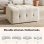 Canapé d’angle GTPLAYER Sofa Modulaire Lit 245x60x40 cm Gris Beige