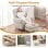 Sillón Relax Para Tv Con Función Reclinable, Sillón Reclinable Con Otomana Y 4 Respaldo Ajustable, Sillón Tapizado De Tela Individual Para Salón Dormitorio Home Cinema, Chenille - Beige